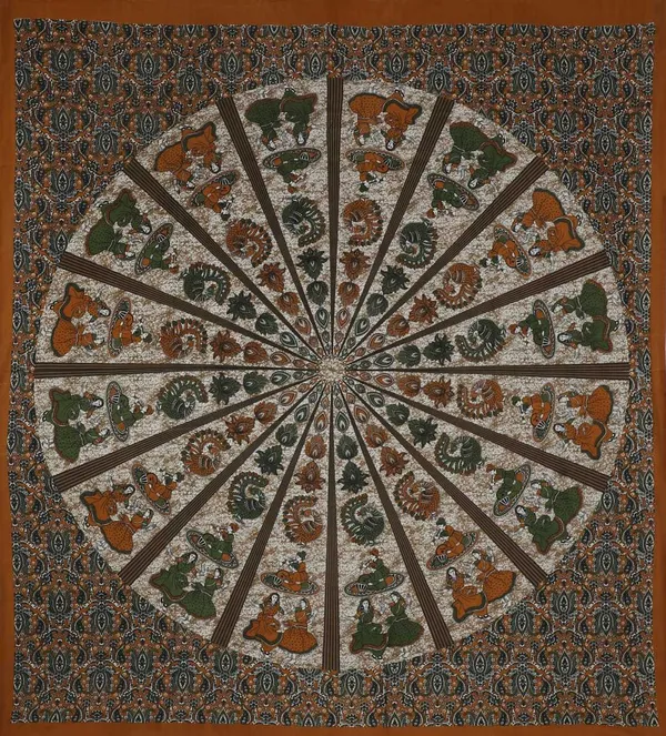Jaipuri_Prints_Cotton_Double_Bedsheet__(Brown)_with_set_of_2_Pillow_Covers